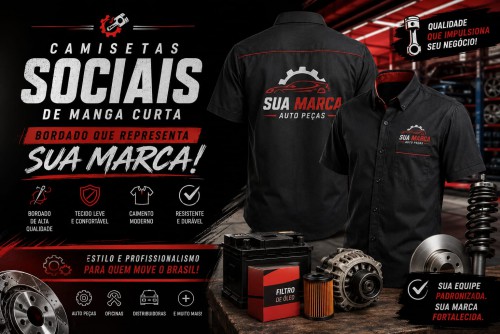 Blusa Social manga curta